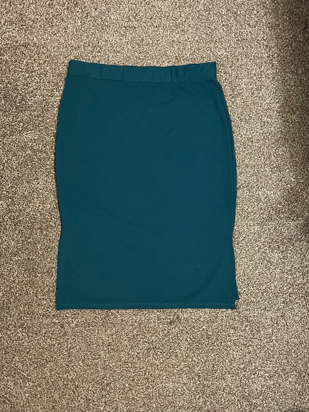 Rouge Collection Emerald Green Pencil Skirt